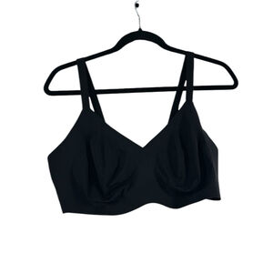 Knix Bra Wireless Adjustable Strap Stretch black comfort Intimates Size 38 E